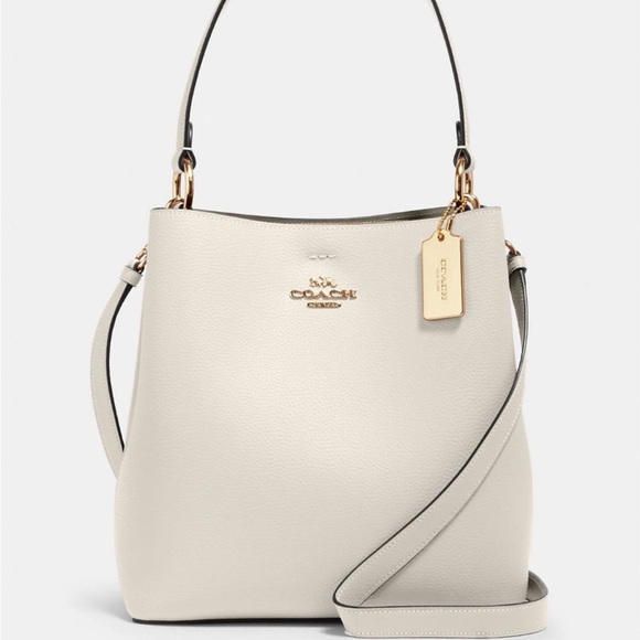 Coach White Town Bucket Bag - Picture 1 of 8